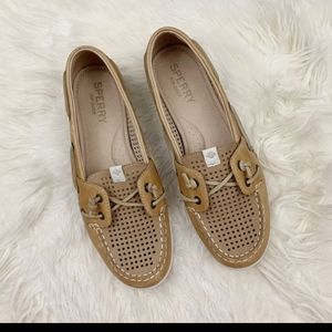 Sperry Top-Sider Coil Ivy Tan Perforated Boat Shoe